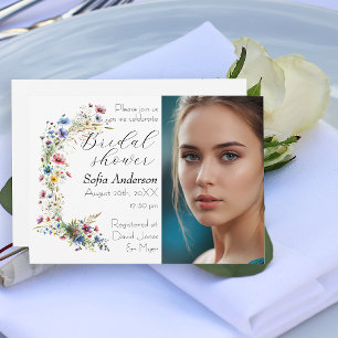 Fransk Garden Party blomsterinbjudan Inbjudningar