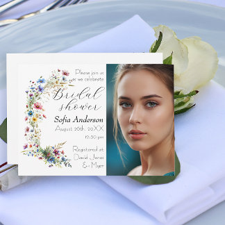 Fransk Garden Party blomsterinbjudan Inbjudningar