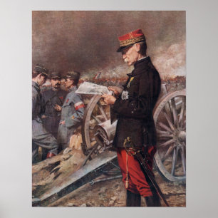Fransk General Joseph Gallieni av Ferdinand Roybet Poster
