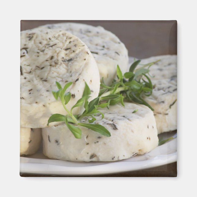 Fransk getost - chevre - med örter på magnet (Framsidan)