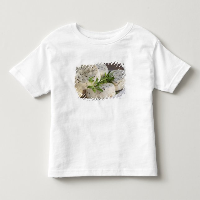 Fransk getost - chevre - med örter på t shirt (Framsida)