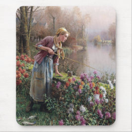 Fransk Girl Fishing in Brittany Musmatta