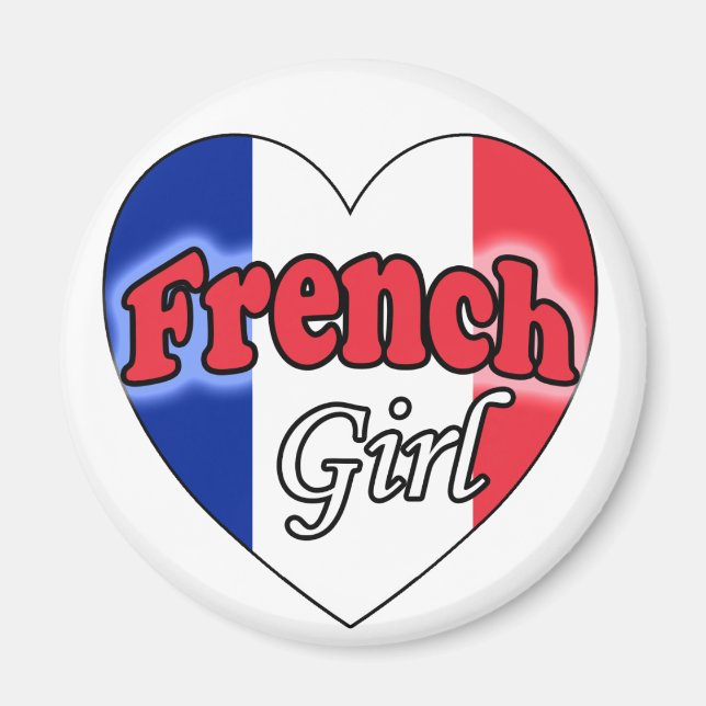 Fransk Girl Magnet (Framsidan)
