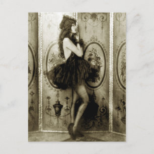 Fransk Girls-fotovykort Vykort
