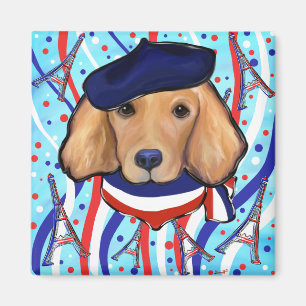 Fransk Golden Retriever Magnet