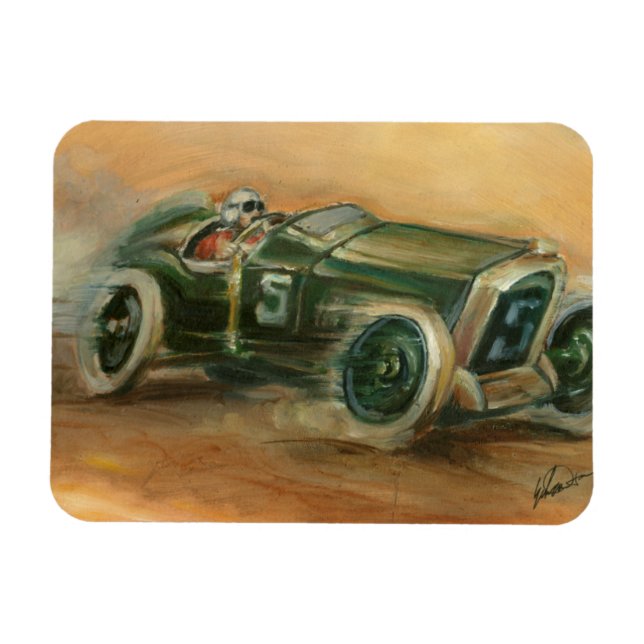 Fransk Grand Prix Racecar av Ethan Harper Magnet (Horisontell)