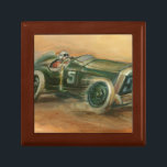 Fransk Grand Prix Racecar av Ethan Harper Minnesask<br><div class="desc">Ta en resa på vägen tillbaka till maskin med den här målningen av en Fransk Grand Prix racecar av Ethan Harper. Du kan känna hur snabbt bilen färdas tack vare att dammmolnet tränger in efter fordon. Ta en kopia till ställe på väggen!</div>