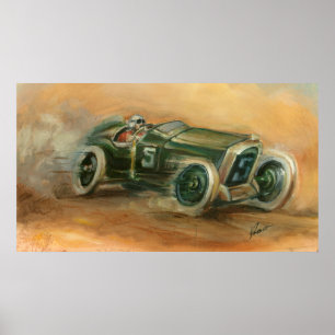Fransk Grand Prix Racecar av Ethan Harper Poster