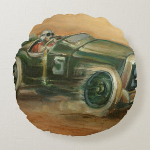 Fransk Grand Prix Racecar av Ethan Harper Rund Kudde