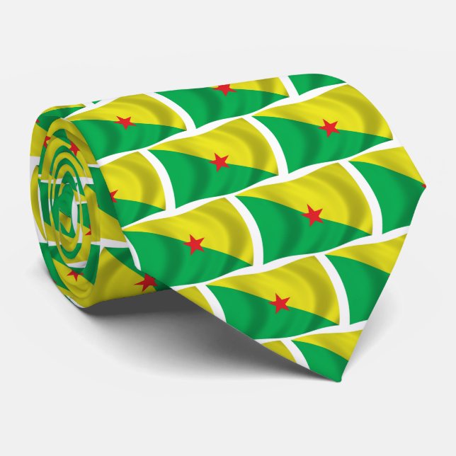 Fransk Guiana Flagga Tie Slips (Rullad)