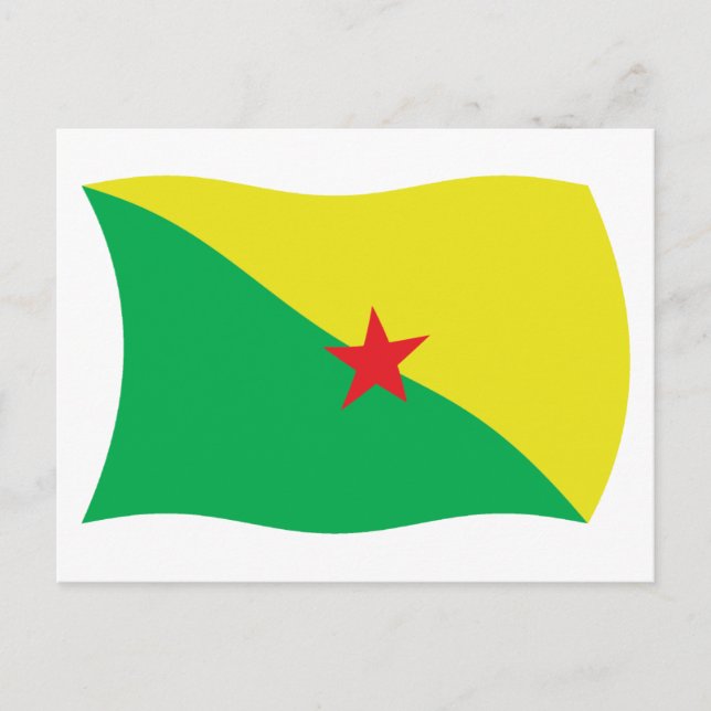 Fransk Guiana Flagga vykort (Framsida)