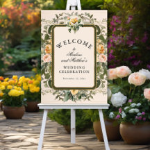 Fransk Gult Blommigt Elegant Victorian Bröllop