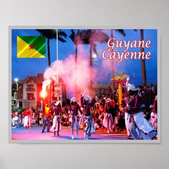 Fransk Guyana - Cayenne - Le Carnaval - Poster (Framsidan)