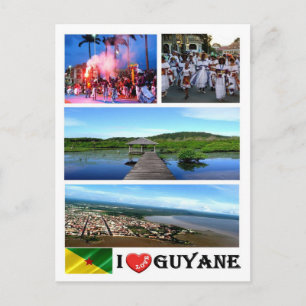 Fransk Guyana - I Kärlek - Vykort