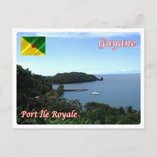 Fransk Guyana - Port Île Royale - Vykort (Framsida)