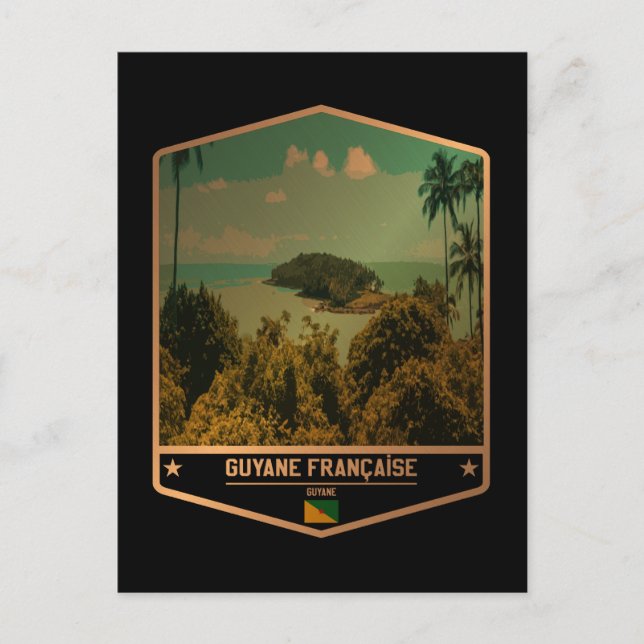 Fransk Guyana Vykort (Framsida)