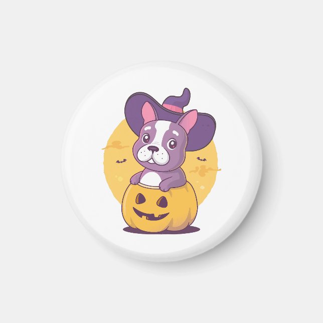 Fransk Halloween Magnet (Framsidan)