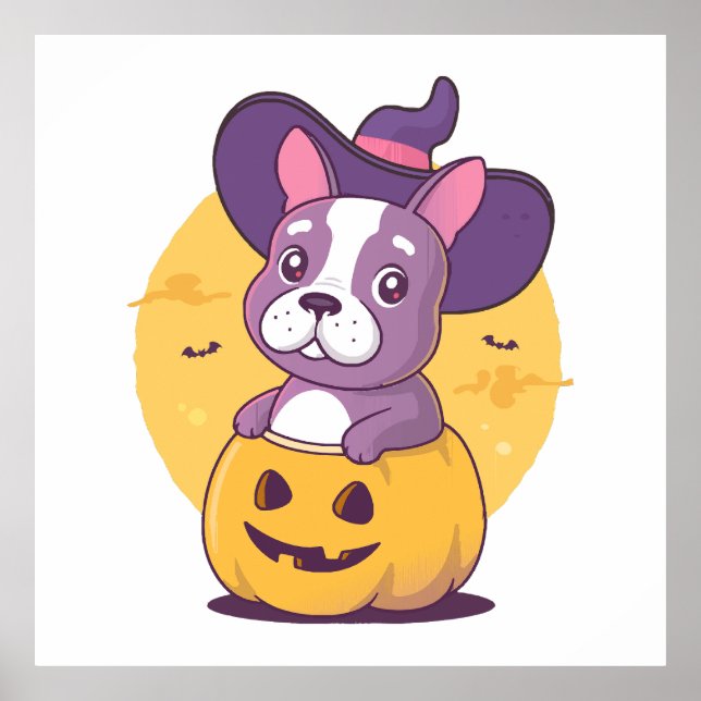 Fransk Halloween Poster (Framsidan)