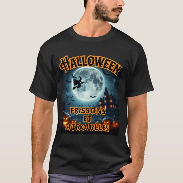 Fransk Halloween T Shirt (Framsida)