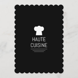 Fransk Haute Cuisine Gourmet Köks Inbjudningar