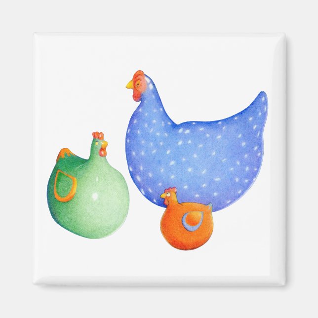 Fransk Hens Magnet (Framsidan)