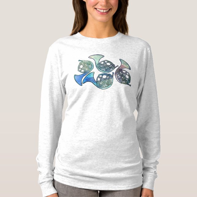 Fransk horn bandklass                             t shirt (Framsida)