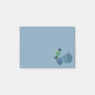 Fransk horn bandmusikklass post-it block