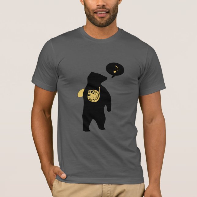 Fransk Horn Bear T-shirt (Framsida)