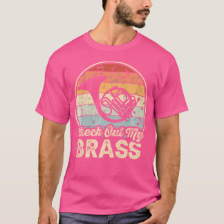 Fransk Horn Checka ut min Brass Funny Musician Orc T Shirt