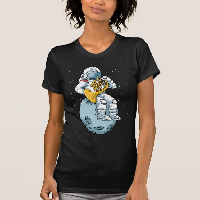 Fransk Horn Gifts Manar Brass Music Fransk Horn T Shirt (Framsida)