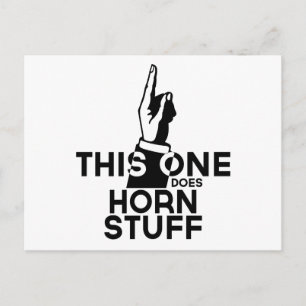 Fransk horn-grej - Rollig fransk horn-musik Vykort
