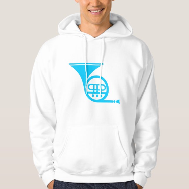 Fransk Horn - Himlar Blue Sweatshirt (Framsida)