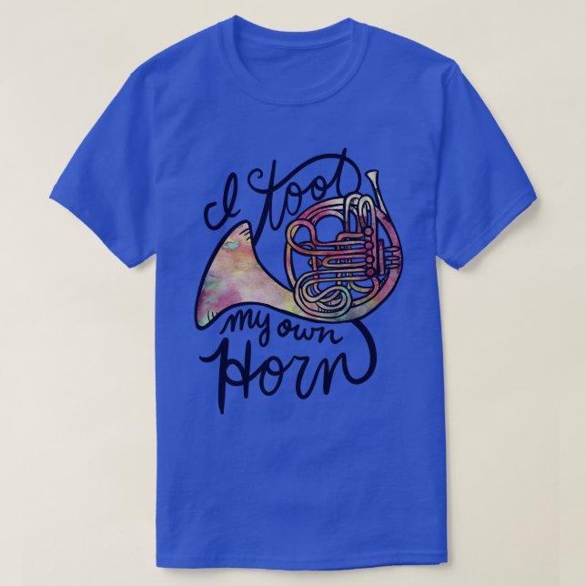 Fransk Horn Humor T Shirt (Design framsida)