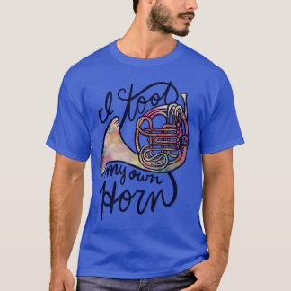 Fransk Horn Humor T Shirt