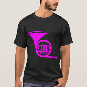 Fransk Horn - Magenta T Shirt