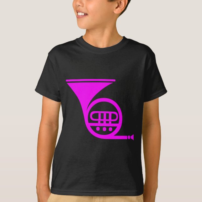 Fransk Horn - Magenta Tee (Framsida)