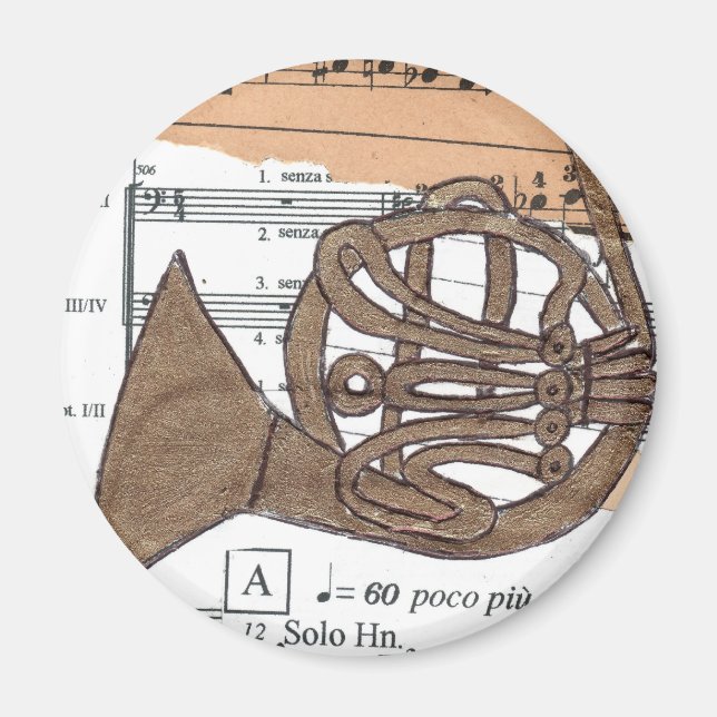 (Fransk) Horn magnet (Framsidan)