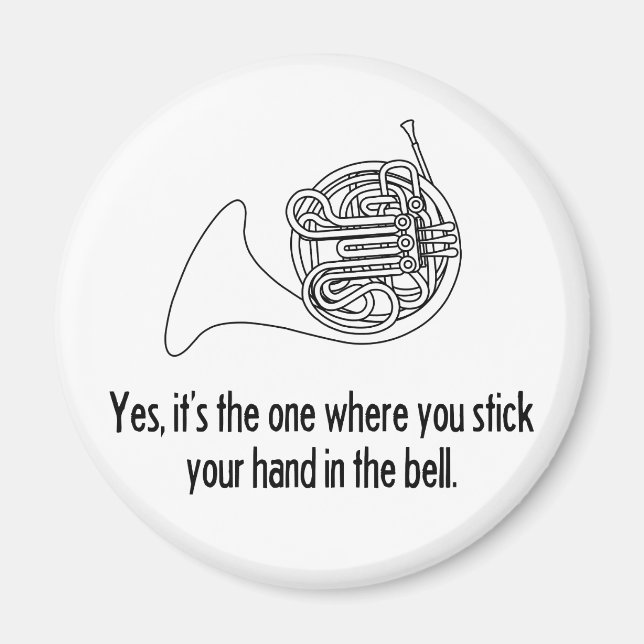 Fransk Horn Magnet (Framsidan)