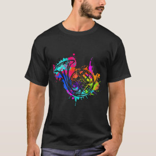 Fransk Horn Musician Horn Instrument T Shirt