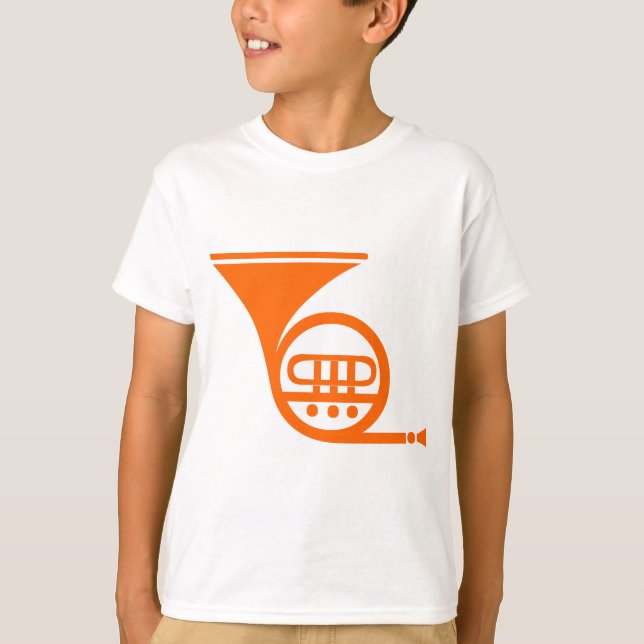 Fransk Horn - Orange Tee (Framsida)
