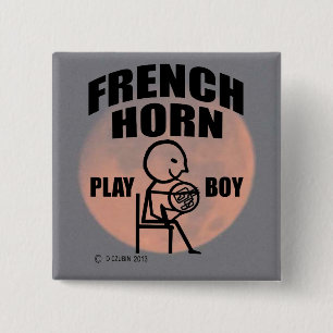 Fransk Horn Play Boy Knapp