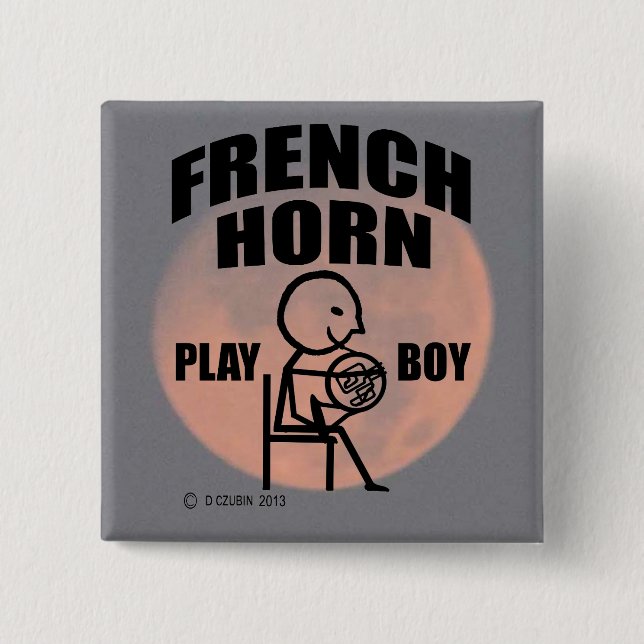 Fransk Horn Play Boy Knapp (Framsida)