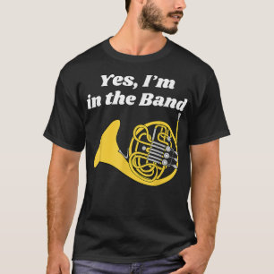 Fransk Horn Player High School College Orchestra B T Shirt