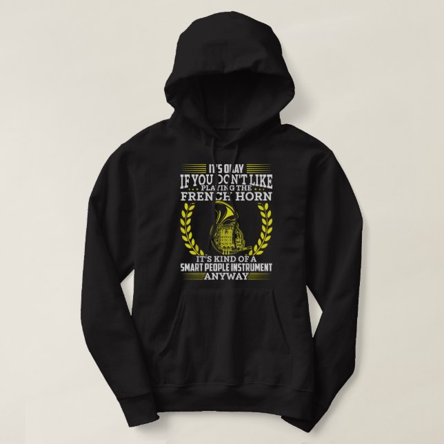 Fransk Horn Players Fransk Horn Players Horn Music Hoodie (Design framsida)