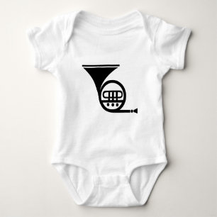 Fransk Horn - svart T Shirt