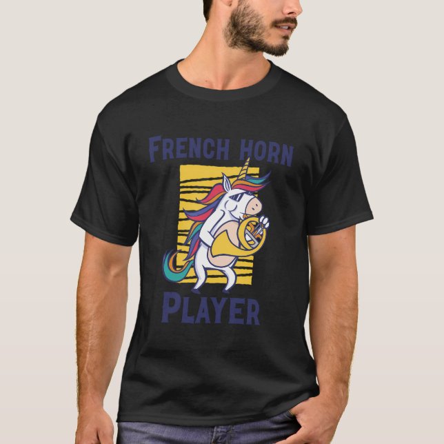 Fransk Horn T Shirt (Framsida)