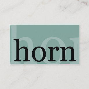 Fransk Horn Teacher Player Musician Studio Lessons Visitkort