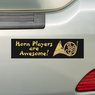 Fransk Horn Teckning - Horn Players är Fantastisk Bildekal