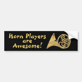 Fransk Horn Teckning - Horn Players är Fantastisk Bildekal
