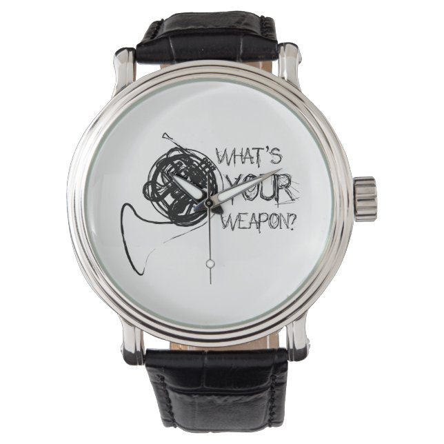 Fransk Horn Weapon Armbandsur (Framsida)